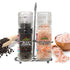 Himalayan Salt and Pepper Grinder Set with Stainless Steel Rack 5.3oz | HIMALAYAN CHEF